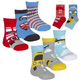 Baby Boys 3 Pack Bus And Taxi Socks