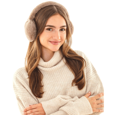 Soft and Cosy Faux Fur Ear Muffs - One Size - Assorted Colours