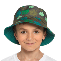 Boys Leaf Printed Reversible Bucket Hat