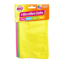 4 Pack Microfibre Cleaning Cloths