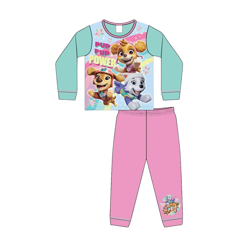 Official Paw Patrol 'Pup Pup Power' Younger Girls Pyjamas