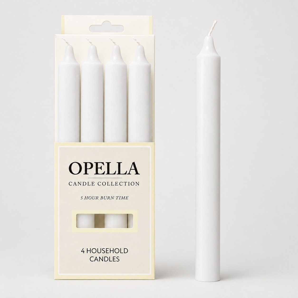 Opella 4 Pack Household Pillar Candle