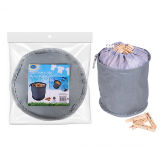 Collapsible Peg Bag With Draw String