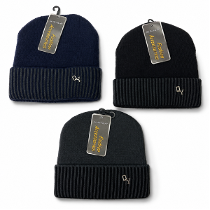 Adult Beanie Hat With Faux Fur Lining