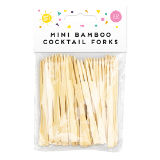Bamboo Mini Forks 50 Pack