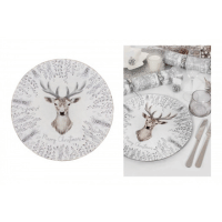 Christmas Stag Charger Plate