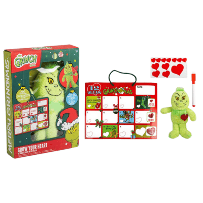 Official The Grinch Grow Your Heart - 12 Deeds Of Christmas With Reward Chart