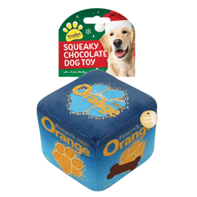 Christmas Chocolate Squeaky Dog Toy