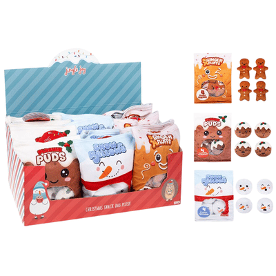 Festive Plush Snack Bags
