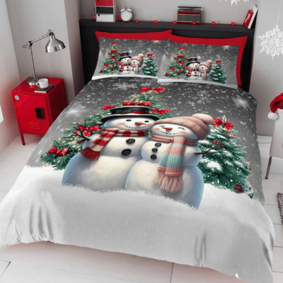 Microfiber Christmas Duvet Set - Snow My Love