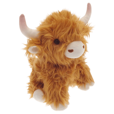 Highland Cow Design Novelty Door Stops - Super Soft Fleece - Brown