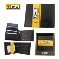 Genuine Leather RFID Secure Card + Coin JCB Wallet
