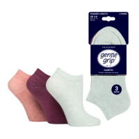 Ladies Diabetic Gentle Grip Trainer Socks Assorted