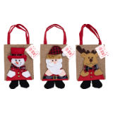 Christmas Jute Bag With 3D Character