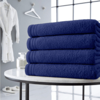 Luxury Wilsford Cotton Bath Sheet Navy