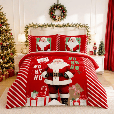 Christmas Santa Mail Panel Duvet Set