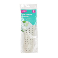 Natural Cotton Insoles 2 Pack