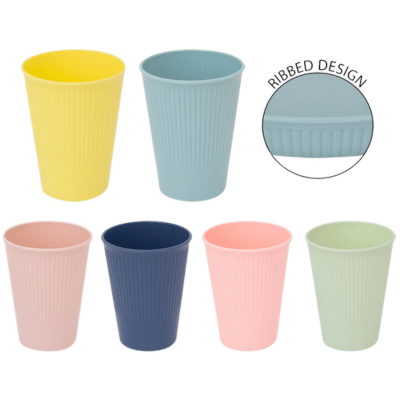 Bello Ribbed Picnic Tumblers 350ml