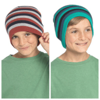 Boys Striped Beanie Hat