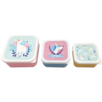 Set of 3 Lunch Box S/M/L Unicorn Magic