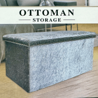 Cushioned Ottoman Storage