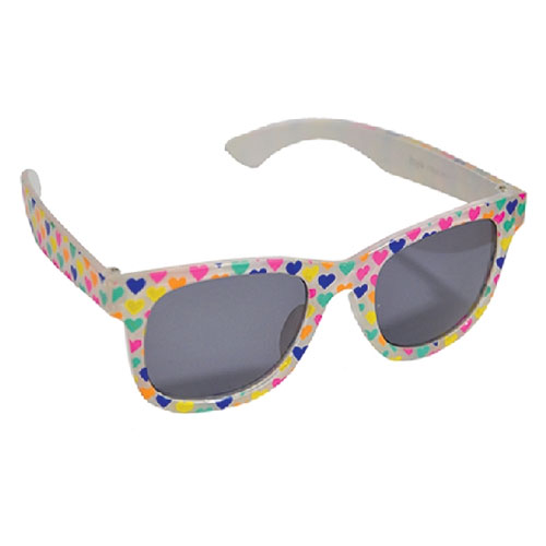 Girls Heart Print Sunglasses