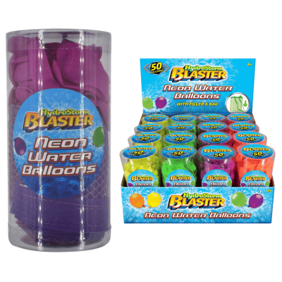 50 Piece Neon Water Balloon With Filler & Bag