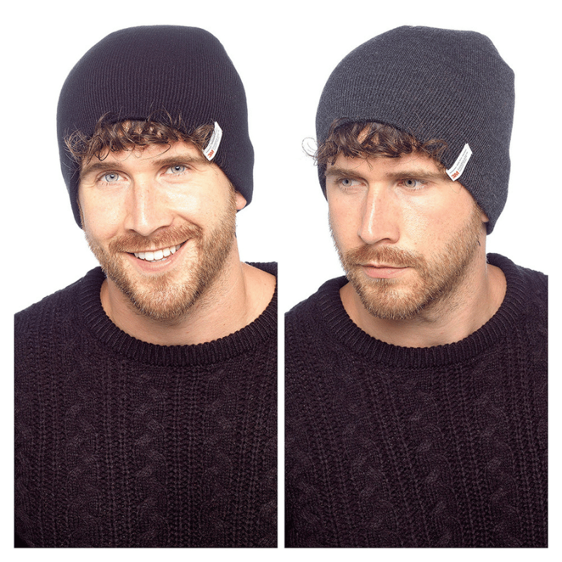 Mens Plain Thinsulate Thermal Beanie Hat