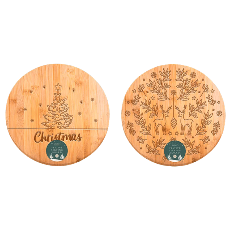 Round Bamboo Serving Board 30cm