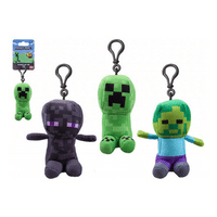 Minecraft Plush Character Clip On 13cm 3 Assorted