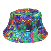 Adult Unisex Zebra Psychedelic Bucket Hat