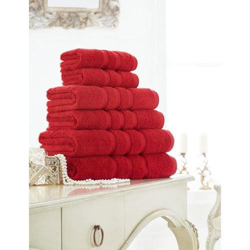 Supreme Cotton Bath Towels Red