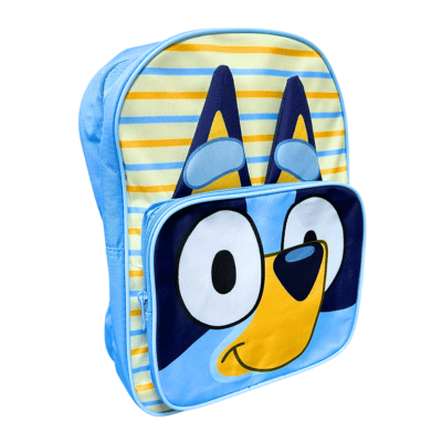 Official Bluey Backpack With 3D Ears And Front Pocket