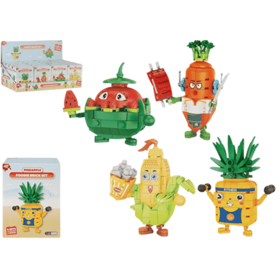 Wizz Toys Foodies Building Brick Set - 4 Assorted