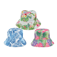 Adult Tropical Print Reversible Bucket Hat 58cm
