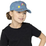 Kids Denim Cap With Embroidery
