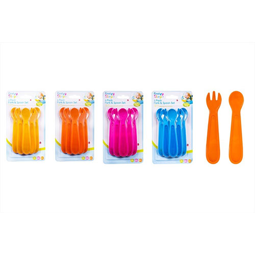Baby Spoon & Fork Set 6 Pack