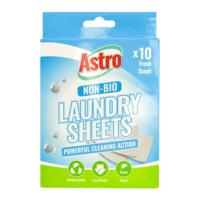 Laundry Sheets 10 Pack Non-Bio Gentle Cotton