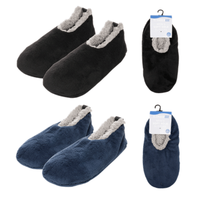 Mens Plain Soft Sole Slippers