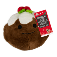 Small Squeaking Plush Christmas Pudding Dog Toy