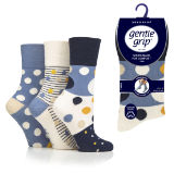 Ladies Gentle Grip Socks Summer Spots