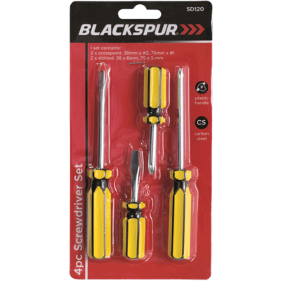 4 Piece Screwdrivers Set