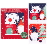 24 Pack Mini Gonk Christmas Cards