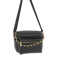 Chain Detail Zip Front Bum Bag