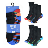 Boys 3 Pack Stripe Heel & Toe Socks