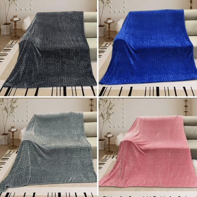 Super Soft Greek Key Embossed Flannel Throw King