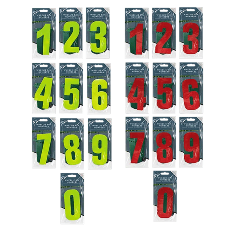 Wheelie Bin Number Stickers