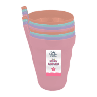 Girls Straw Tumblers 8 Pack