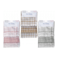 Check Terry Tea Towels 3 Pack