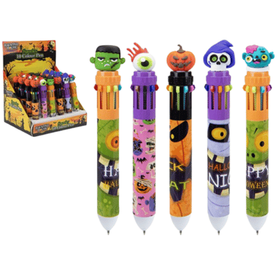 Halloween Colouring Pens - 6 Assorted